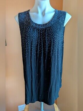 Bundles Of5 Mix Brand  Black Diamond-Print Blouse - Black & White Size XL